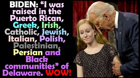 BIDEN, FROM OFFICIAL FOOTAGE, IN HIS OWN WORDS. 👀 in HD!