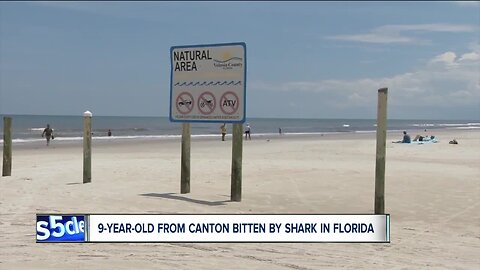 9-year-old Canton girl bitten by shark in Florida