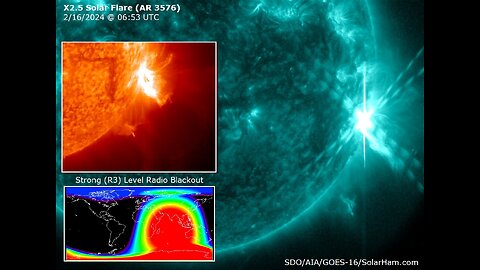 X2.5 Solar Flare - 4th Strongest Flare of Solar Cycle 25