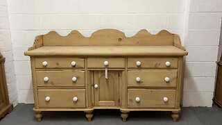 Large Victorian Pine Sideboard With Drawers (Z0802F) @PinefindersCoUk