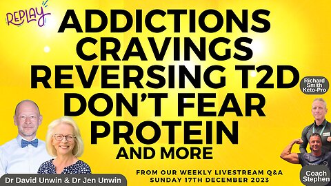Addiction, CGM Data, Reversing T2D, Fasting and More