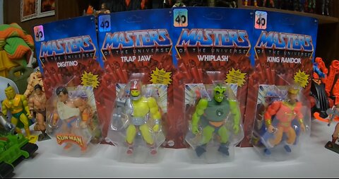 Masters Of The Universe Origins Wave 10 Digitino, Trap Jaw, Whiplash, King Randor Review!