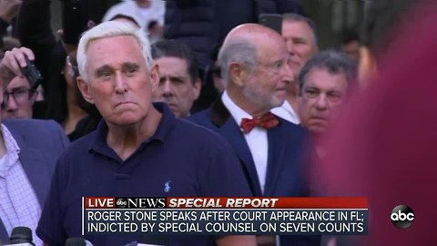 SPECIAL REPORT | Roger Stone speaks after court appearance in Florida, indicted by Special Counsel for obstruction, false statement and witness tampering