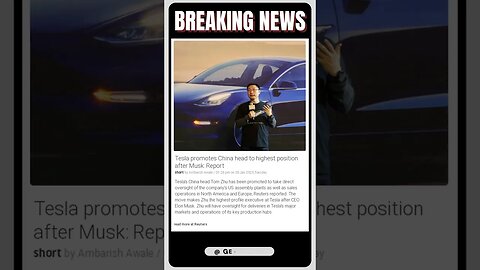 Breaking News: Tesla Promotes China Head to Highest Position After Elon Musk! | #shorts #news