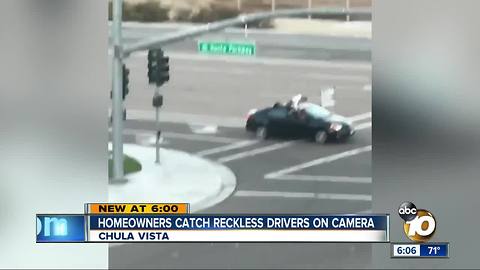 Chula Vista homeowners catch reckless drivers on camera