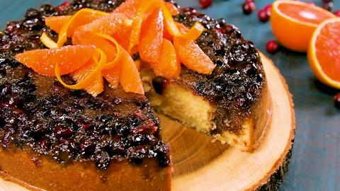 Cranberry-Orange Upside Down Cake