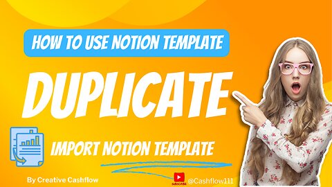 How to Duplicate, Copy or Import Notion Template | Notion Tutorial