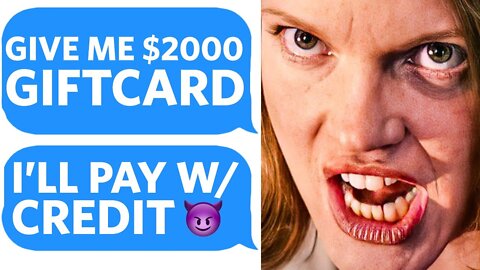 Karen uses Credit Card SCAM to steal $2000 of Giftcards and gets CAUGHT - Reddit Podcast