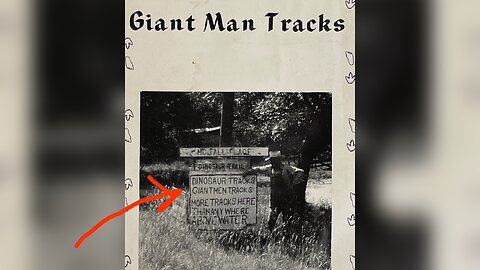 Giantmen Tracks on the Paluxy River