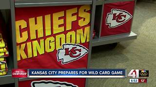 KC goes red ahead of Chiefs playoff game versus Titans