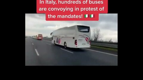 🇮🇹 ITALY CONVOY IN SUPPORT OF CANADA 🇨🇦 *THE WORLD IS WITH US**