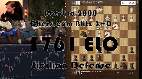 Road to 2000 #170 - 1761 ELO - Chess.com Blitz 3+0 - Sicilian Defense