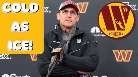 Washington Commanders' Coach Ron Rivera Is Cold As Ice In Press Conferences!