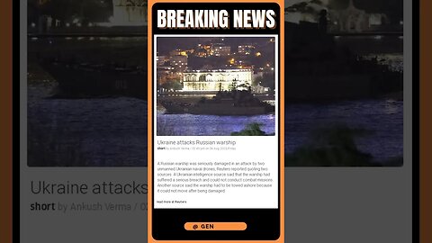 Latest Headlines | Russian Warship Attacked: Towed to Shore After Breach | #shorts #news
