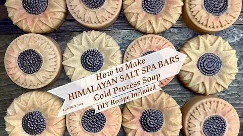 How to Make HIMALAYAN SALT SPA SOAP w/ Aloe Vera + DIY Recipe | Ellen Ruth Soap