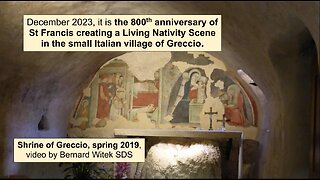 Shrine of Greccio where St Francis made a Living Nativity Scene