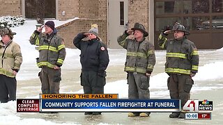 Funeral, procession held for fallen firefighter