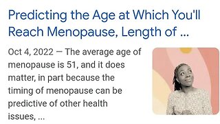 The average age of menopause is 51