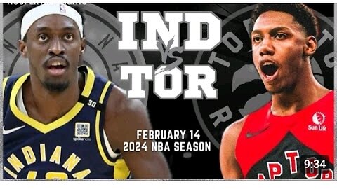 Toronto Raptors vs Indiana Pacers Full Game Highlights _ Feb 14 _ 2024 NBA Season