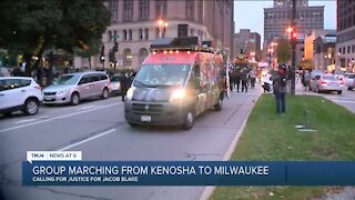 Marchers make way from Kenosha to Milwaukee in name of Jacob Blake