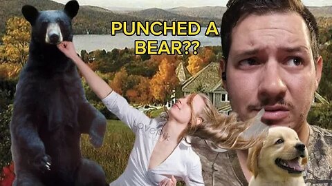 Bear Attacks Dog, Woman Punches it in the Face