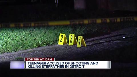 Teen accused of shooting and killing stepfather in Detroit