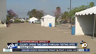 County opens two drive-through testing sites