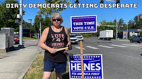 Democrats Attacking Matthew Heines Campaign Signs in Big Tech District Part 1