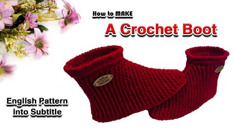 How To Make A Crochet Boot