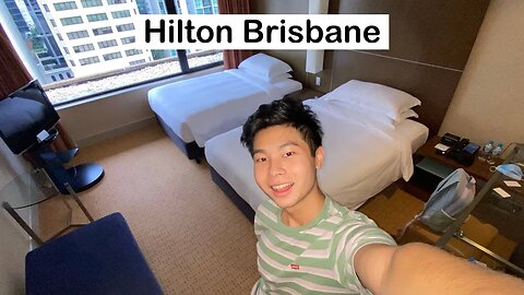 HILTON Brisbane: Tennis Court, Pool, Gym (Twin Hilton Guest Room)