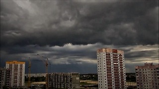 Sky before the strong storm - Cumulonimbus clouds