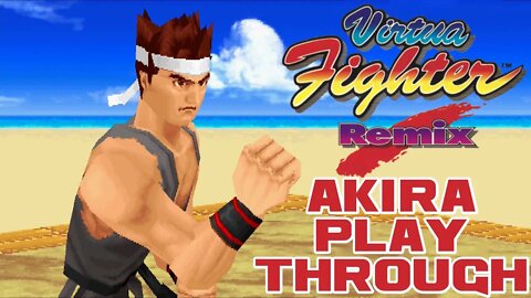 Virtua Fighter Remix - Akira Playthrough - Sega Saturn 😎Benjamillion