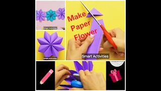 DIY Paper Flower for wall decoration