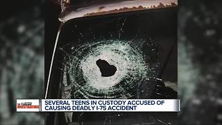 Several teens in custody for throwing rocks on I-75 that killed man