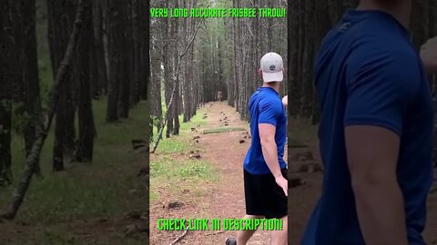 Very Long Accurate Frisbee Throw! #Shorts #YoutubeShorts #ExtremeSports #Frisbee #DiscGolf #Throw