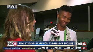 Students at Fort Myers High School learn life skills during "Dress for Success" Event