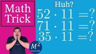 Multiply by 11 with Minute Math Tricks | Part 23 #shorts