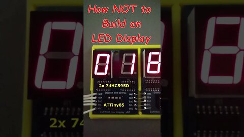 How NOT to build an LED display