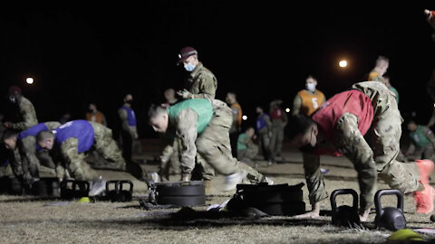 U.S. Army Best Medic Competitors Conduct the Army Combat Fitness Test