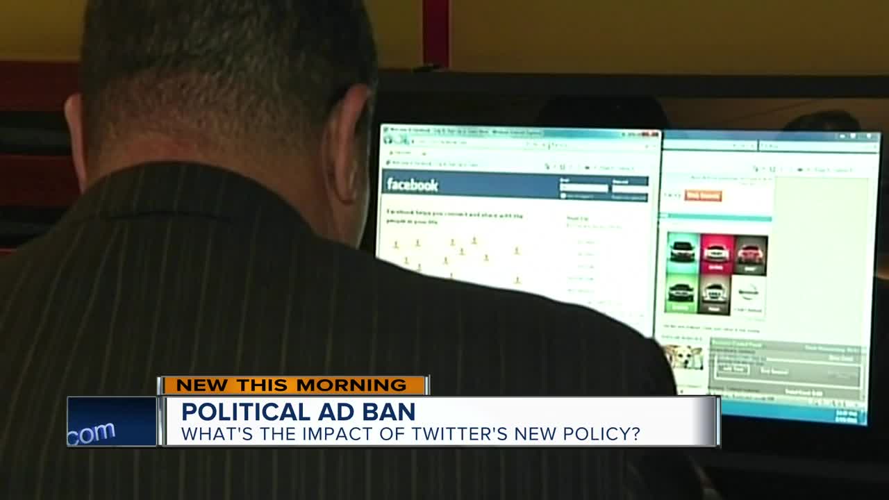 What's the impact of Twitter banning political ads?