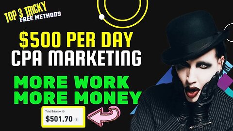 EARN $500 Per Day With CPA Marketing, Promote CPA Offers for Free, CPA Marketing, CPAGrip