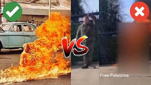 Lets Compare VietNamese Monk Vs. U.S. Airforce kook SETTING YOURSELF ON FIRE IN POLITICAL PROTEST..