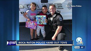 Boca Raton police hand out toys