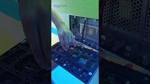 We repaired the LED screen module!#ledvideowall #eagerled #ledwall #ledmodule #ledbillboard