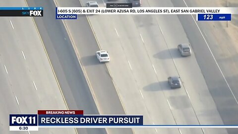 Live Police Chase in California Los Angeles, BMW!