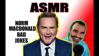 ASMR Reading Norm Macdonald's Absolutely terrible Jokes | he really makes me laugh