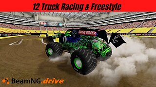 Monster Jam Glendale, Arizona 2019 Yellow Tour| Monster Tour BeamNG.Drive Monster Jam