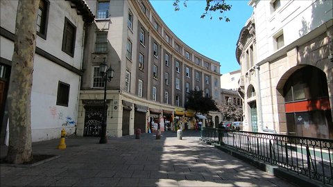 Calle Londres one of the oldest street in Santiago, Chile