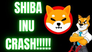 SHIBA INU CRASH!! Shiba Inu Coin News Today