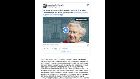 BELOW LONDON BRIDGE THE KWEENS LEGACY SHIT IS SHE IS A NAZI SHITING DECEIVER